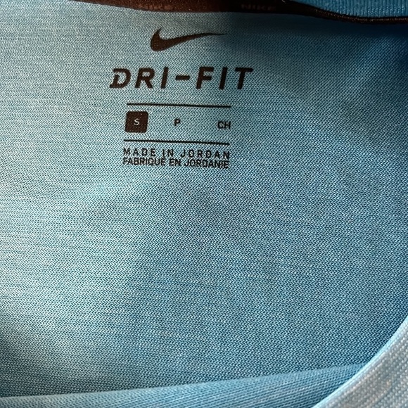 Nike Dri Fit Baby Blue Tshirt SZ Small - Picture 3 of 6